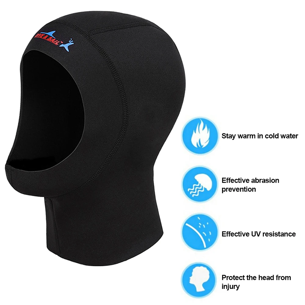 Snorkel Mask Full Face - Bonnet de plongée en néoprène 1