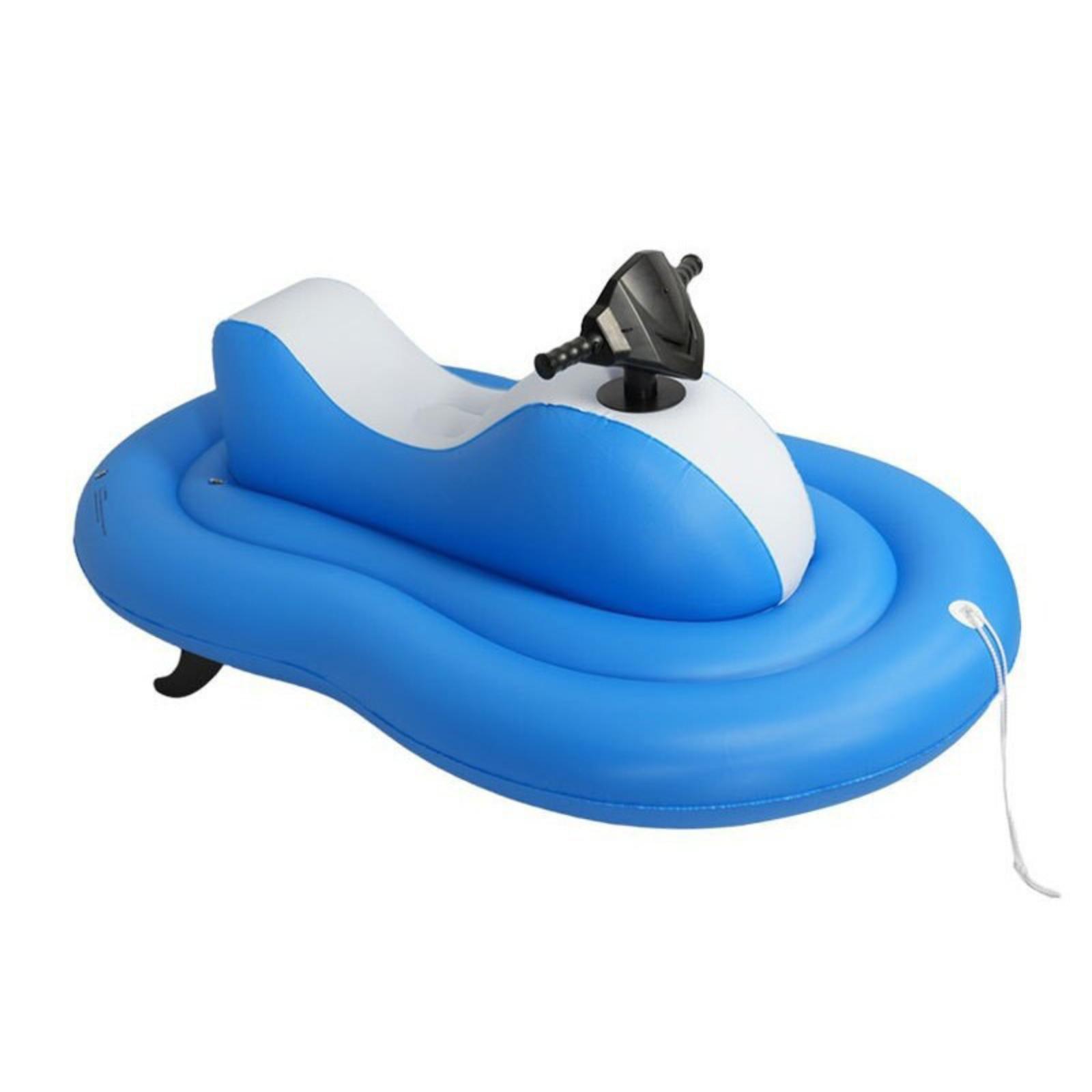 Pool Lounger Inflatable - Bouée gonflable en PVC bleu avec