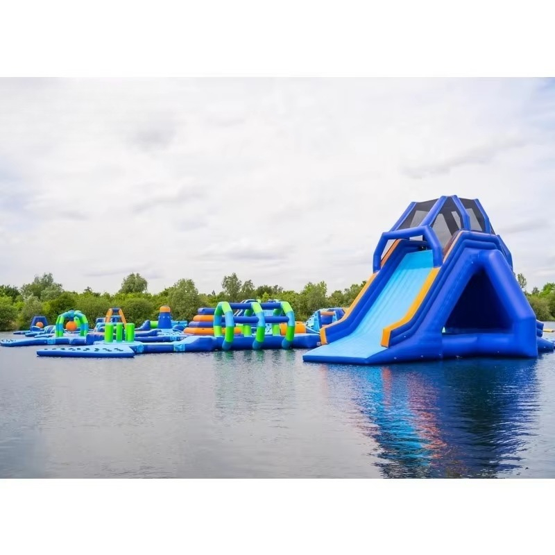 Water Slide Inflatable - Parc aquatique gonflable commercial, équipement de