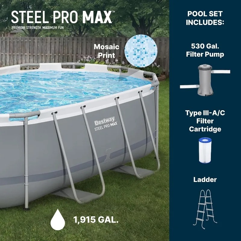 Piscine hors sol ovale Bestway - Pool Ladder Above Ground avis et prix