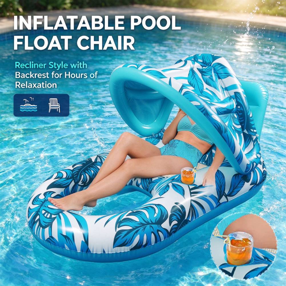 Chaise flottante gonflable en  - Pool Lounger Inflatable avis et prix