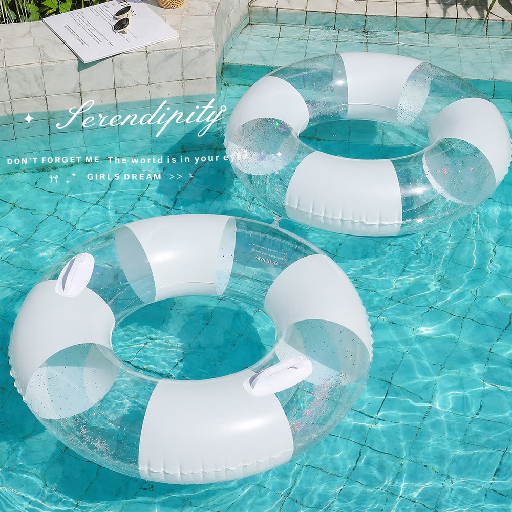 Bouée de natation transparente - Pool Float Ring Inflatable avis et prix
